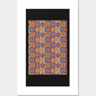 Portuguese Tile Pattern Posters and Art